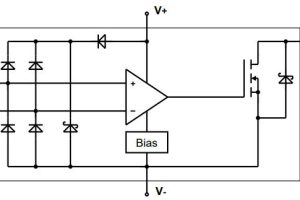STM TS3121 comparator block