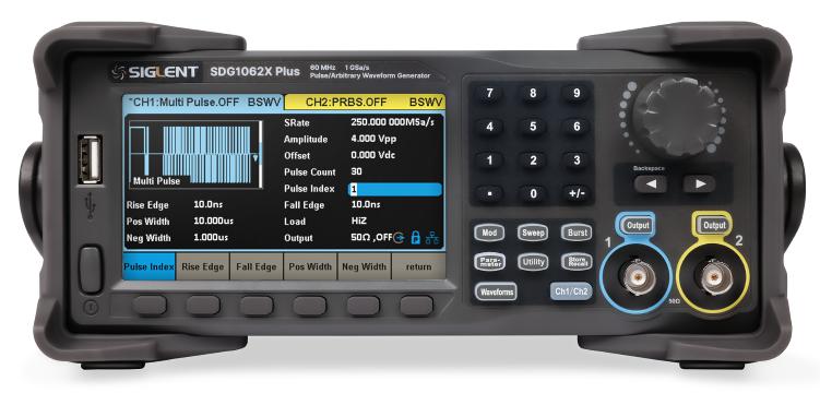 16bit 1Gsample/s 60GHz two-channel arbitrary waveform generator