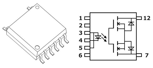 900V 100mA photo-relay for 400V automotive batteries