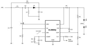 Diodes AL8866Q LED driver SEPIC