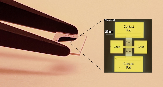 Glasgow researchers make diamond transistors that switch off by default