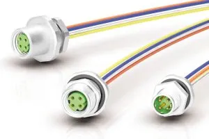 binder M8 connectors with single wires