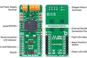 Mikroe PowerStep2 Click stepper driver board