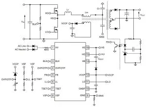 TI UCC25661x-Q1 LLC controller fir dcdc converters application digram