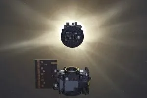Proba-3_Occulter_eclipsing_Sun_for_Coronagraph_spacecraft_pillars-800-300x200.webp