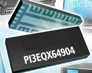 Diodes PI3EQX64904 PCIe6 line driver