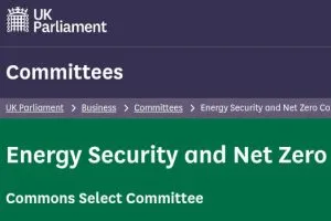 UK parliament net zero select committee