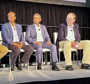 From left to right: Nilesh Kamdar, Keysight, Vivek Prasad Natcast, Saverio Fazzari, Booz Allen Hamilton