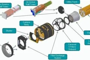 Rubin Observatory camera component diagram