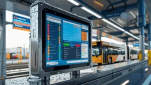 IP66 sealed monitor in transportation use CDS