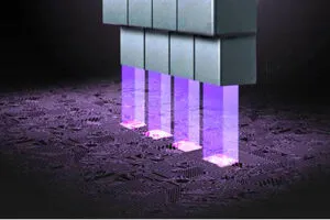 TI DLP991UUV digital light projector UV lithography artists impression