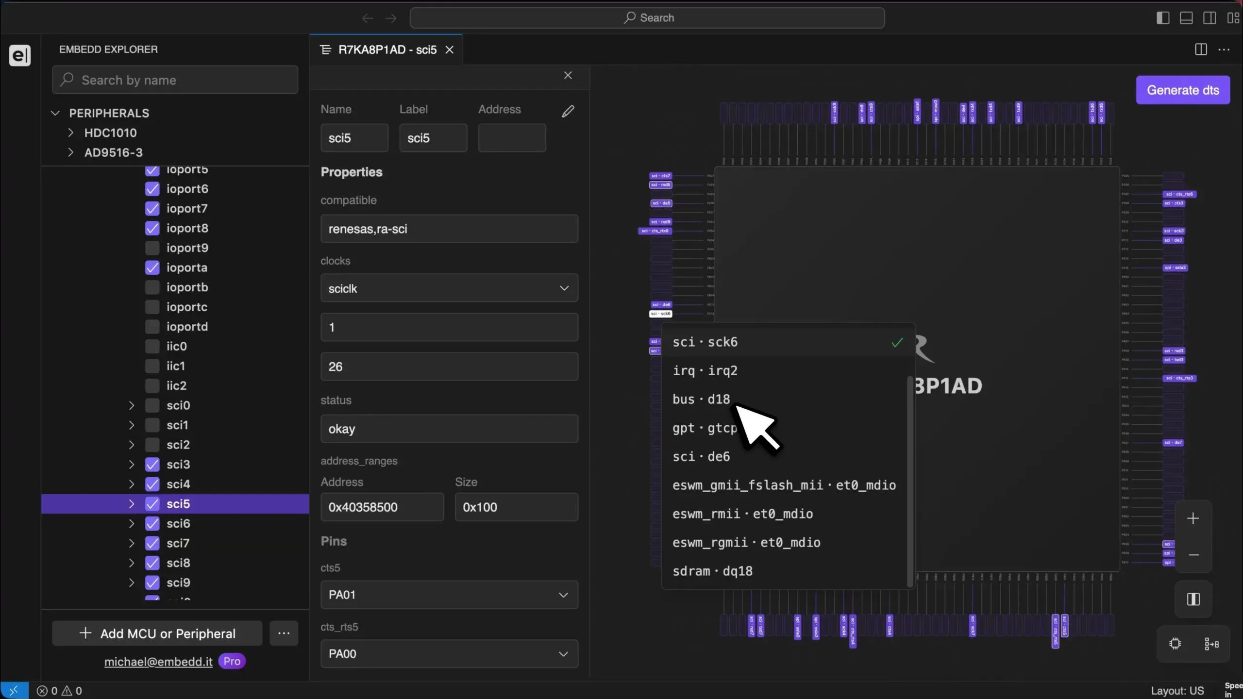 MCU configurator tool