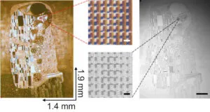 चाल्मर्स यूनिवर्सिटी माइक्रो रिज़ॉल्यूशन मेटा सामग्री ऑप्टिकल और इलेक्ट्रॉन माइक्रोस्कोप दृश्य प्रदर्शित करती है