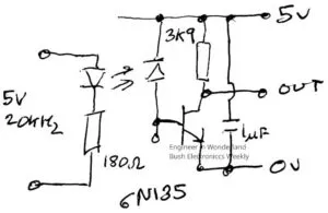 EinW ऑप्टो कपलर कॉमन एमिटर वेब