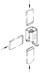 रुट्रोनिक लुम्बर्ग उच्च धारा संपर्क तीन प्रवेश दिशाएँ