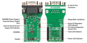 Mikroe CAN LIN Click development board annotated