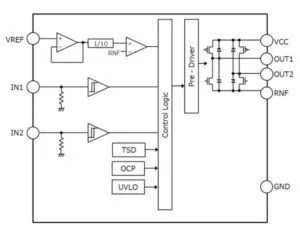 रोहम BD64950EFJ सिंगल चैनल मोटर ड्राइवर
