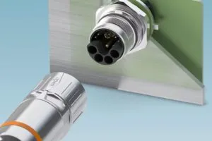 Phoenix Contact M23 signal data power connector wave solder