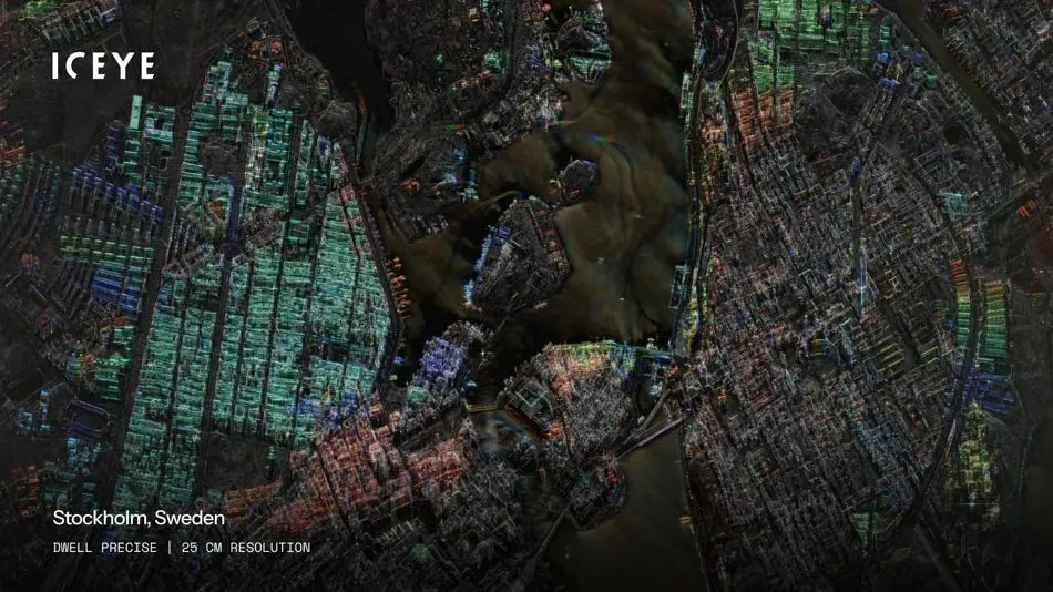 आइसआई एसएआर इमेजरी - स्टॉकहोम, स्वीडन