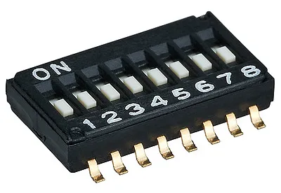 शूर्टर डीटीसीडी और डीटीसीजे 1.27 मिमी पिच डीआईपी स्विच