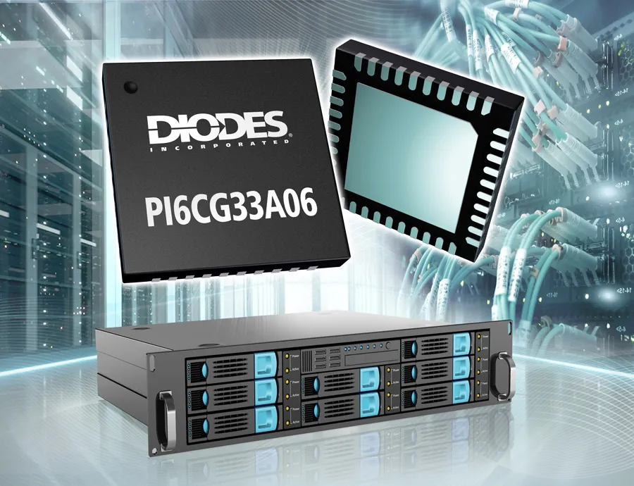 डायोड PCIe 7.0 क्लॉक जेनरेटर में सब-30fs जिटर की सुविधा है