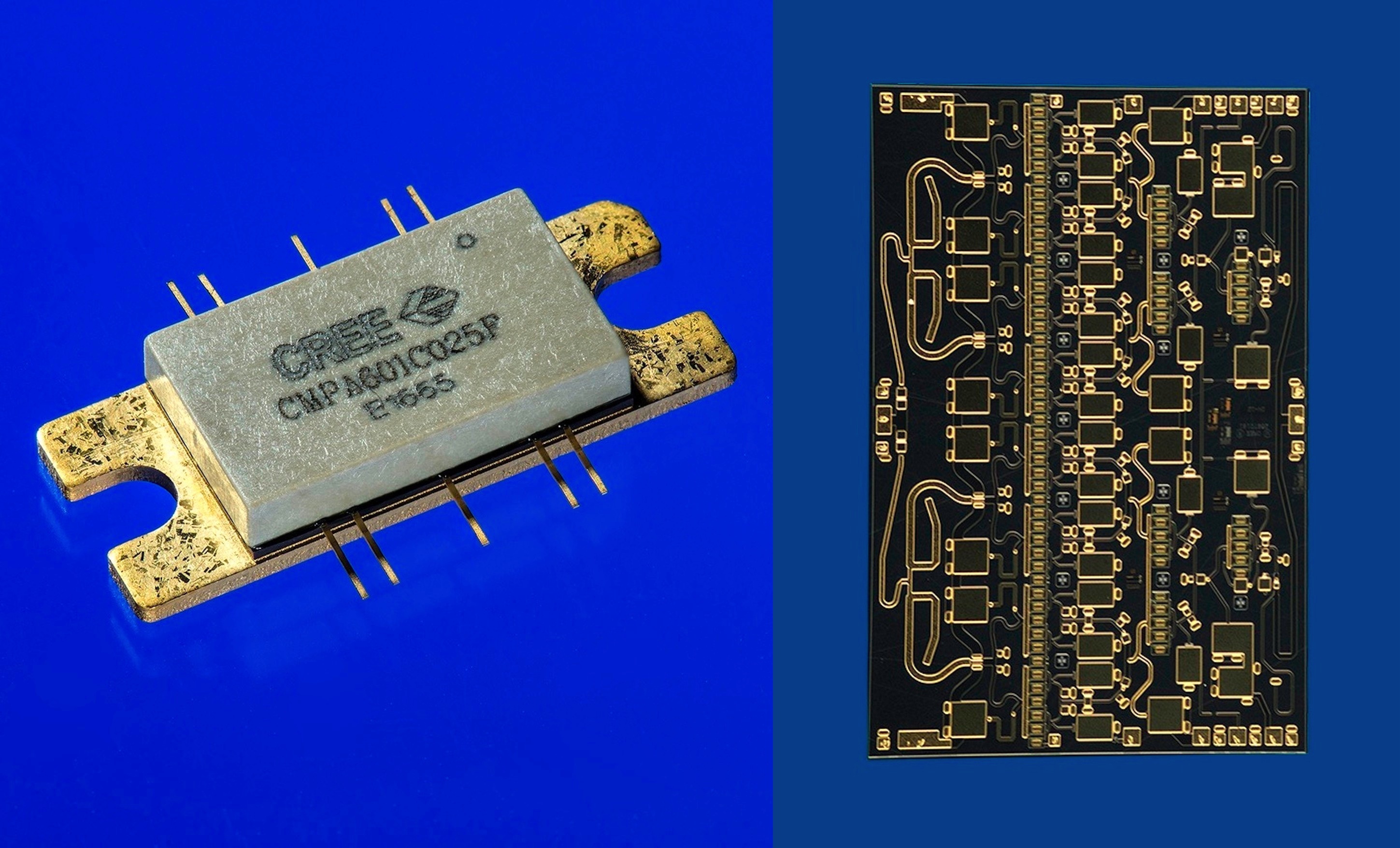 Example of a high-power GaN-based MMIC RF power amplifier module, showcasing the robust packaging used in demanding applications.