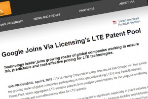 Google joins VIA Licencsing pool